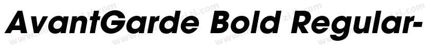 AvantGarde Bold Regular字体转换